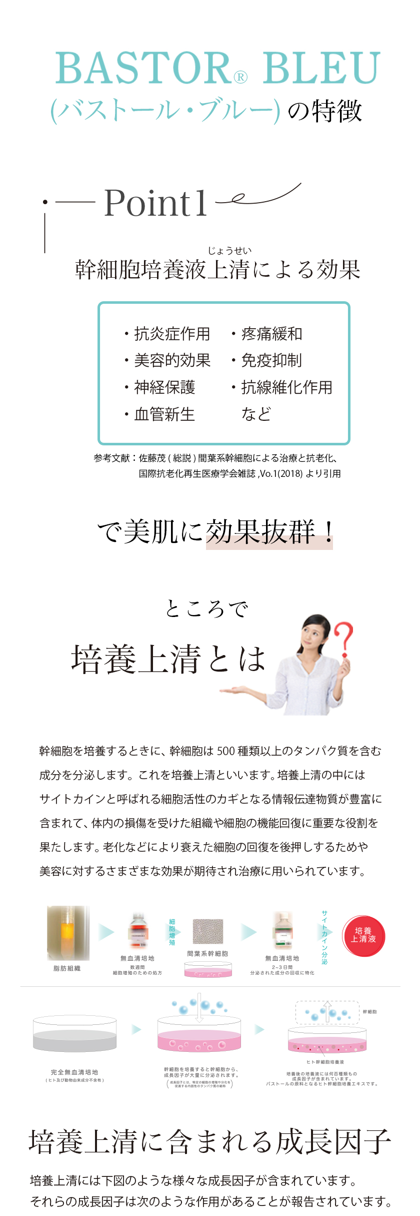 BASTOR BLEU(バストール・ブルー)美容液の特徴。